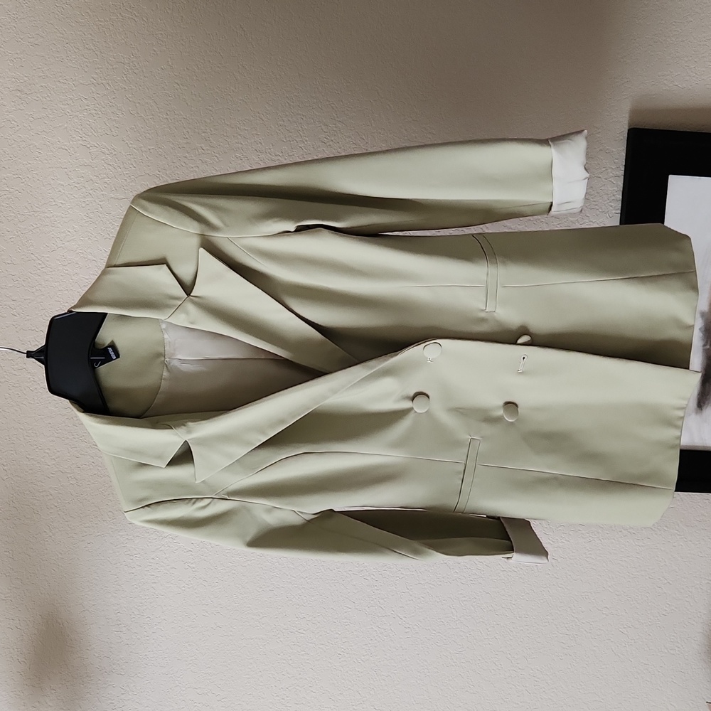 Windsor, sage color,  double breasted blazer